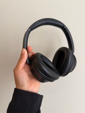 Sony Black Over-Ear Wireless Headphones with Cushioned Earcups